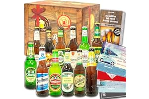 ‎MONATSGESCHENKE 12x Bier aus der Welt & Deutschland/Geschenk Set/Geburtstagsgeschenk Bier