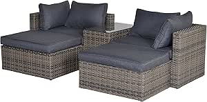 Amazon De Garden Impressions 03940am Lounge Set Havanna Sand 187 X 132 X 64 Cm