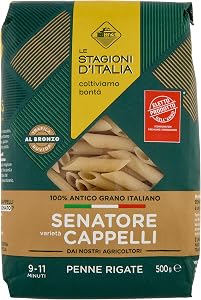 Le Stagioni d'Italia Senatore varietà Cappelli Penne Rigate 500 g