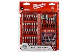 Milwaukee SHOCKWAVE 4932492008 - Set di punte antiurto Impact Duty da 75 pezzi (TX, PZ, PH, HEX, TXBO, accessori per avvitatore a percussione e cacciavite)