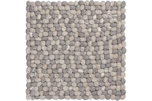 ‎MYFELT myfelt Ernie Filz Sitzauflage Stuhlauflage, 36x36 cm, Kieselsteinoptik