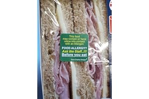 DAVE CHARLES DESIGNS Pack of 490 Food Allergy Stickers 25mm x 25mm oon A4 Sheets Food Pack Label The Clearest Allergy Warning Sign