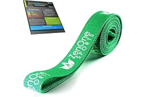ZenOne Sports ZenBands Power Fabric, Fasce Elastiche Fitness in Tessuto, Bande Elastiche Fitness con Livelli di Resistenza,Banda di Resistenza Antiscivolo per l'Allenamento a Casa, incl. Guida Workout