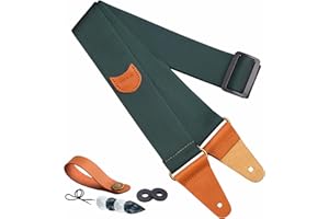 Nefelibata Correa de Guitarra para Bajo, Guitarras Eléctricas y Acústicas, Vienen con Botón Gratuito, Cierres y Púas de Guitarra