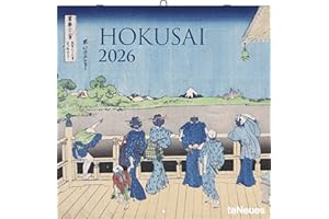 teNeues - Hokusai 2026 – Kunst-Wandkalender 30x30 cm (30x60 cm geöffnet) | Broschürenkalender mit Ukiyo-e-Motiven für Hokusai-Fans & Liebhaber fernöstlicher Kunst