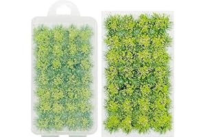 Cayway Shrub Flower Cluster, Statica Erba Paesaggi Ciuffi D'Erba Erba Modellismo Statico Modello di Scenario per Il Treno Paesaggio Ferrovia Scenario Militare (Rosa)