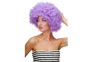 ‎WIG ME UP WIG ME UP - PW0011-P08 Perücke Afroperücke Afro 70er Jahre Party Partyperücke Funk Funky Disco Foxy Violett