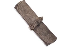 Angus Stoke Harvey - Portacoltelli in vera pelle per cuochi – Coltello da cucina con chiusura a chiave – Borsa per coltelli da cucina, Antico, Coltello multiuso
