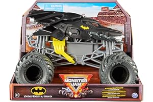 Monster Jam, oficjalny Batman Monster Truck, metalowy pojazd kolekcjonerski, skala 1:24, zabawki dla dzieci do 3 lat