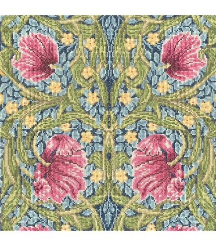 Bothy Threads Blackwork Kreuzstich-Set 'Sonnenblume' – 27x33 Cm, Inkl. Garn, Perlen & Nadel