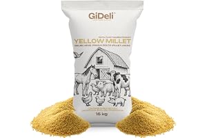 GiDeli Gul hirs 15 kg - mat för parakiter, hirsfrön - mat för kanariefåglar och tamfåglar