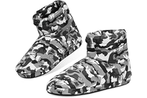 DUNLOP Pantofole Uomo Invernali a Stivaletto per Casa Calda Memory Foam