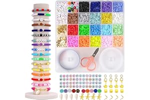 YKDLLF Abalorios Para Hacer Pulseras, Kit Pulseras, Kit Hacer Pulseras, Chicas Diy Pulseras Collares Y Otras Joyas, El Mejor Partido Para Conciertos Y Festivales De MúSica (C)