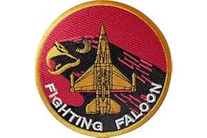 ELLU Aeroplane Iron On Patch Sew On Badge United States America Jet US Air Force USA