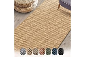 Floordirekt Sabang Carpet Runner, Woven Sisal Optic Living Room Rug Runner Area Rug, Hallway Bedroom Corridor Carpet, Durable and Versatile (Natural, 66 x 350 cm)