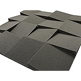 Advanced Acoustics 12" Slider Acoustic Studio Treatment Foam 16 Tile Pack 16sqft (1.48sqm)