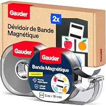 Bande Magnétique A+B Pour Moustiquaires - 2 Rouleaux De 3 M, 15 Mm X 1,3 Mm - Adhésif Puissant, Forte Attraction