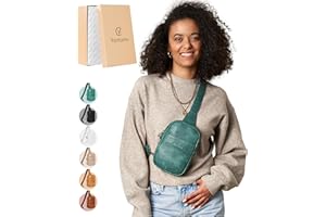 Vantamo Crossbody Bags for Women: RFID Blocking Vegan Leather Sling Bag with Anti-Pickpocket Clip - Trendy & Compact, Secure Style for Everyday Use with Peace of Mind Promise -3 Sizes, 6 Colors