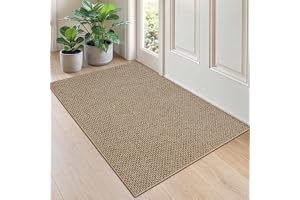 DEXI Dörrmatta Inomhus 80 x 120 cm, Mörkbeige | Polyestermaterial, halkfri, smutsavvisande, låg profil, för entré, hall och v