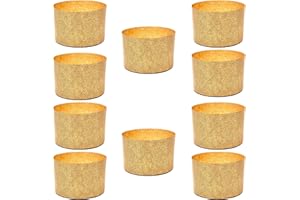 FAH FAMILY AT HOME FAH - Stampo per Panettone Alto 750 gr, 10pz - Pirottini Panettone di Carta Naturale di Pura Cellulosa ad Alta Densità, Calandrata, Forme di Cottura per Panettoni, Resistente al Calore 200°C