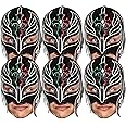 STAR CUTOUTS Halloween SMP418 Mysterio WWE Wrestling Masks Fun for Family, Friends and Fans, Rey 6 Pack