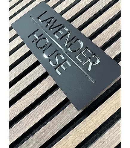 Print Maniacs Personalised House Sign 3D Door Sign Laser - View #7