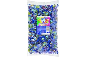 ‎FRIGEO AHOJ-BRAUSE Frigeo Ahoj-Brause Bonbons mit Brause-Pulver im Beutel – Frucht- mit prickelnder Füllung, - in vier süß-sauren Geschmacksrichtungen, vegan, im Vorrats-Pack, 2 kg