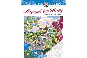 Creative Haven Around the World Color by Number