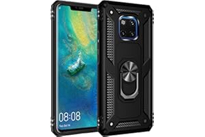 BestST Case for Huawei Mate20 Pro, 360 Degree Mobile Phone Case, Bumper Case, Robust Cover, Ultra Hybrid Protective Case, Screen Protector for Huawei Mate20 Pro, Black