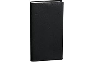 Quo Vadis 216027Q - 12-miesięczny kalendarz SILMA ENE - grudzień 24 Wielojęzyczny 2 tygodnie widok 8,8x17cm IMPALA Czarny