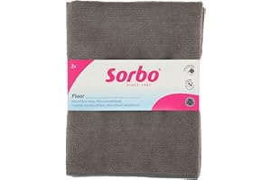 Sorbo Lot de 2 Lavettes Sols Microfibre – 50x60 cm – Nettoyage Universel – Utilisation Sèche ou Humide – Résultat sans Traces – Lavables & Réutilisables