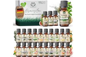 ‎NORDHOLZ NORDHOLZ® Saunaaufguss [24x15ml] - Sauna Aufgussmittel [Geschenk Set] besonderer & natürlicher Sauna Duft für intensive & erholsame Momente (Bio-Discovery Box #1-#24)