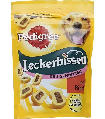 Pedigree Mini-Käse Hundeleckerlis – Köstliche Belohnung Mit Rind & Käse, Weniger Als 3 Kcal Pro Stück