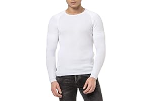 Redbridge Maglione da Uomo Felpa Lavorata a Maglia Pullover Slim Fit