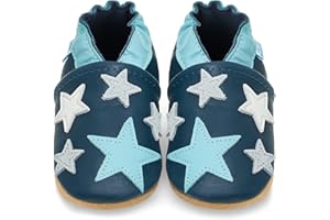 JUICY BUMBLES Scarpe Bambina Scarpine Neonato in Morbida Pelle - Scarpe Bambino Primi Passi con Suolla Scamosciata - Scarpette Neonato