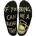 "If you can read this bring me a beer" Funny Novelty Socks - Perfect for a Beer Lover