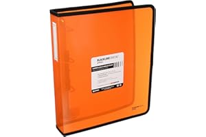 Grafoplas 30120652, Carpeta Anillas Naranja A4 +, Polipropileno, 4 Anillas de 40mm, Serie Blackline