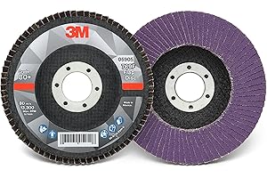 Cubitron 3M Disco lamellare 769F, tipo 27, 80+, 10,4 x 2,2 cm, abrasivo ad alte prestazioni, disco in ceramica a forma di precisione, in acciaio al carbonio, acciaio inossidabile