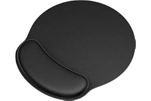 Gomin Ergonomic Mouse Mat With Gel Cushion Wrist Rest - Non-Slip & Waterproof Memory Foam Pad for Keyboard, Computer