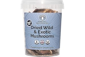 Merryhill Mushrooms - Dried Wild & Exotic Mushrooms (Porcini, Chanterelle, Shiitake, Oyster) (35g)