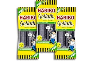 HARIBO GMBH & CO. KG, HANS-RIEGEL-STRAßE 1, 53129 BONN, DEUTSCHLAND 3 er Set Haribo Goliath Lakritz-Stangen, 3 x 125g