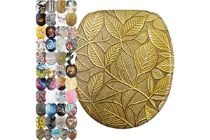 Sanilo Abattant WC frein de chute, Grande sélection de lunettes de toilette avec abaissement automatique, Fixation facile (Bractea)