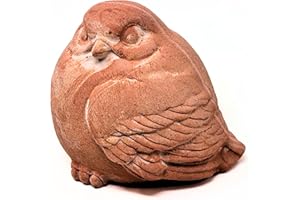 Toocook Animali in terracotta artigianale - Arredo giardino - Decorazione casa - Resistente alle intemperie (Passero Grasso)