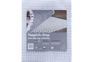 andiamo Teppich Stop Antirutschmatte für Teppich - rutschfeste Unterlage, um ein Verrutschen des Teppichs zu verhindern - Teppich Antirutschunterlage 60 x 120 cm, Weiß