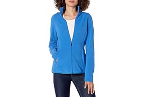 Amazon Essentials Femme Veste à Fermeture Éclair intégrale, en Polaire Douce, Coupe Classique (Grandes Tailles Disponibles)