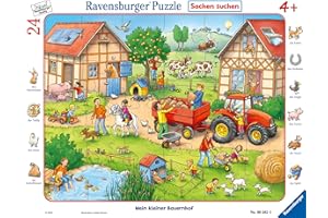 Ravensburger Kinderpuzzle - 06582 Mein Kleiner Bauernhof - Rahmenpuzzle für Kinder ab 4 Jahren, mit 24 Teilen