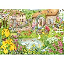 Ravensburger Cosy Café 1000 Piece Jigsaw Puzzle - Valley Farm Cafe Scene For Adults & Kids 12+ - View #7
