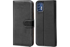 Verco Wallet Case for Motorola Moto G9 Plus Book Cover with Magnetic Closure compatible with Motorola G9 Plus Flip Case with Card Slots Faux Leather - Black