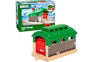 BRIO World - 33574 - Tunnel Garage - Accessoire pour circuit de train en bois - Action de jeu sans pile - Jouet pour garçons et filles à partir de 3 ans