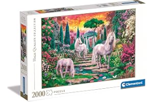 CLEMENTONI 2000 el. HQ classical Garden unicorns 32575 [PUZZLE]